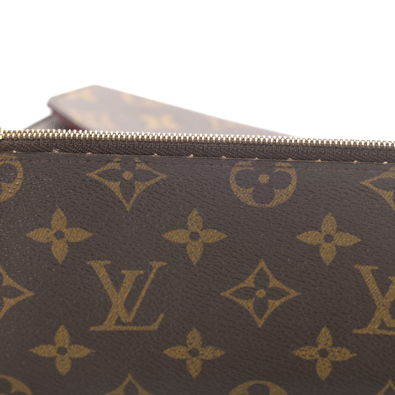 Louis Vuitton Monogram Pochette Felicie Chain Wallet Fuchsia 15 of 18