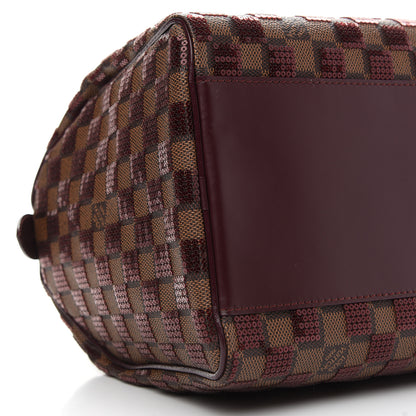 Louis Vuitton Damier Paillettes Speedy 30 Rouge 7 of 8