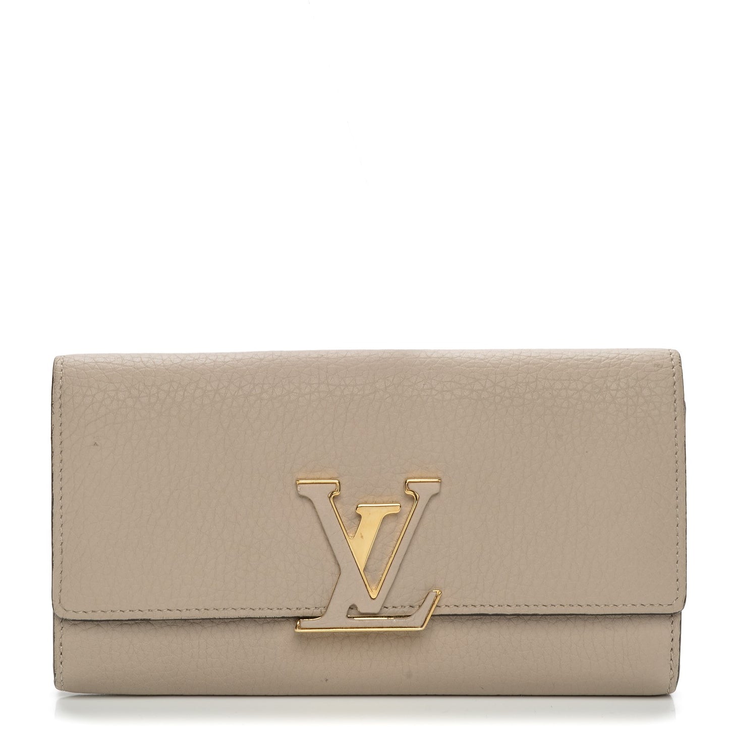 Taurillon Capucines Wallet Galet