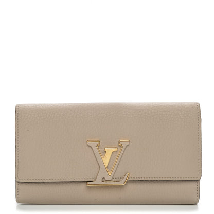 Louis Vuitton Taurillon Capucines Wallet Galet 1 of 9