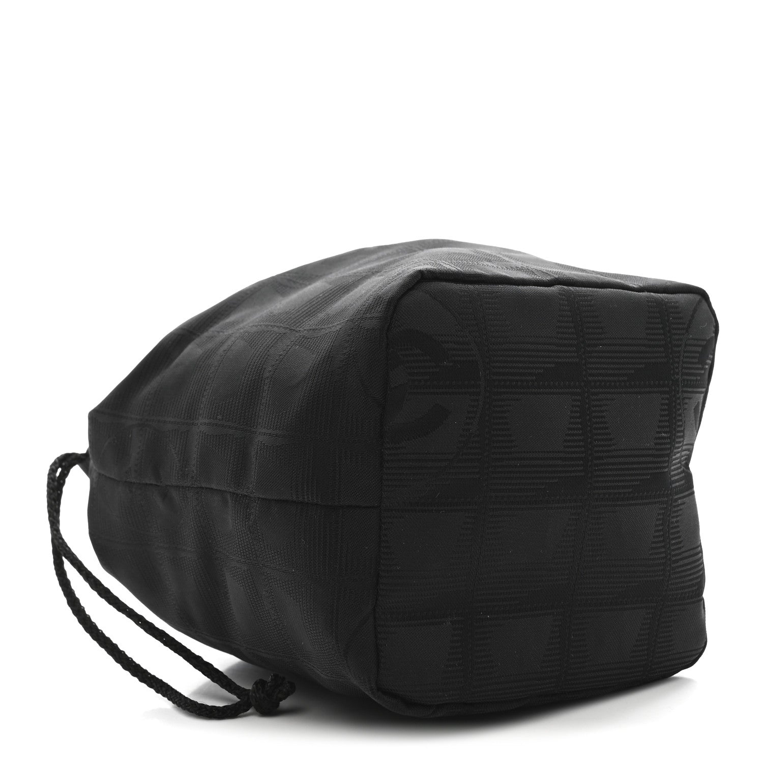 Chanel Nylon Travel Drawstring Bag Black 4 of 10