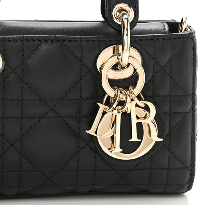 Christian Dior Lambskin Cannage Micro Lady D-Joy Black 8 of 10