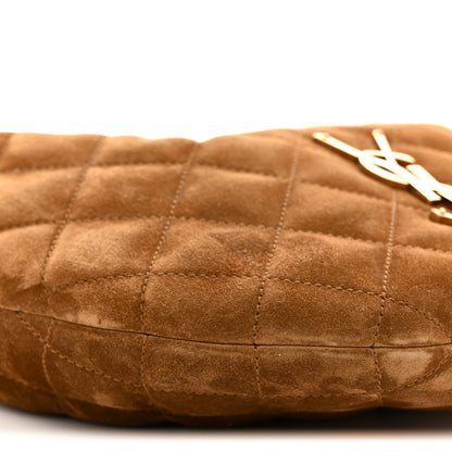 Saint Laurent Suede Quilted Icarino Bag Caramel Cognac 9 of 10