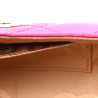 Chanel Satin Quilted Evening Bag Fuchsia 7 of 12