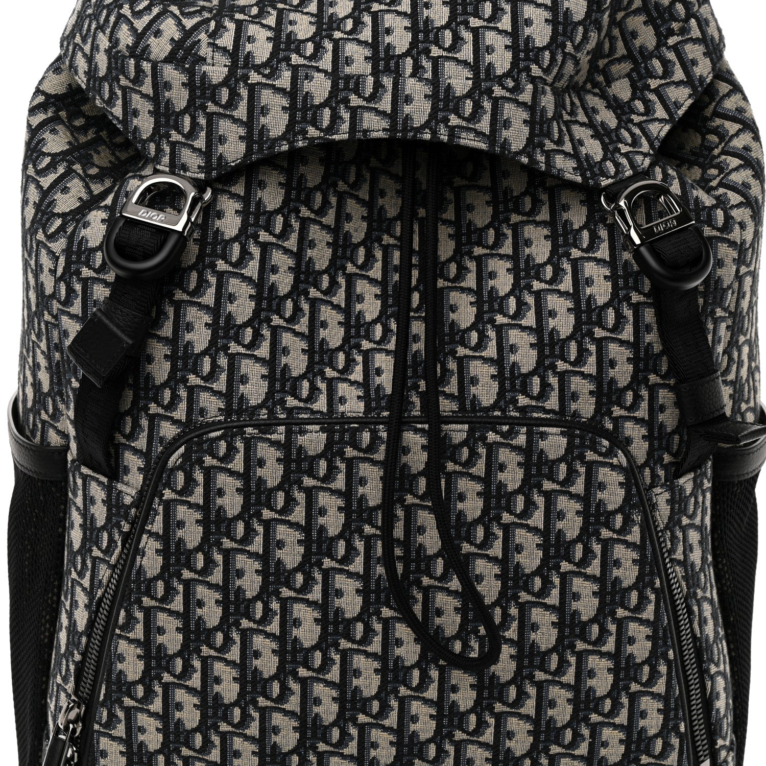 Christian Dior Oblique Calfskin 8 Backpack Beige Black 8 of 10