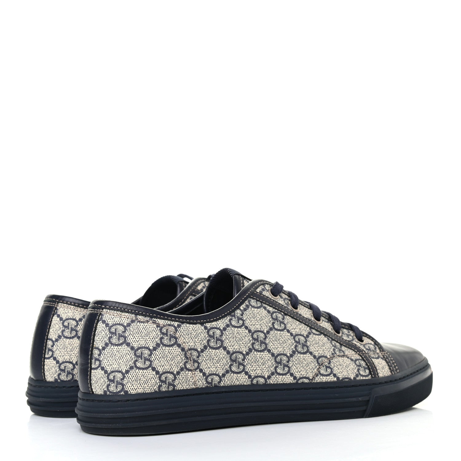 Gucci GG Supreme Monogram Mens Sneakers 7 Navy 8 of 16