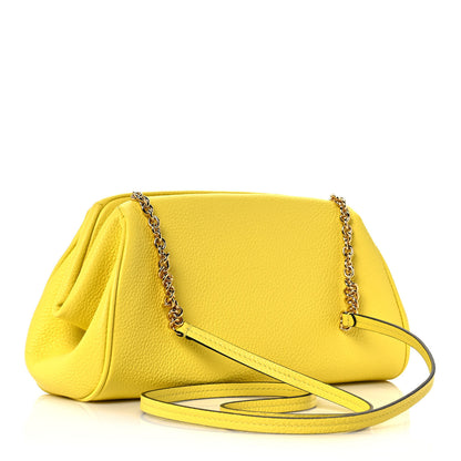 Salvatore Ferragamo Calfskin Small Gancini Crossbody Canary Yellow 3 of 12
