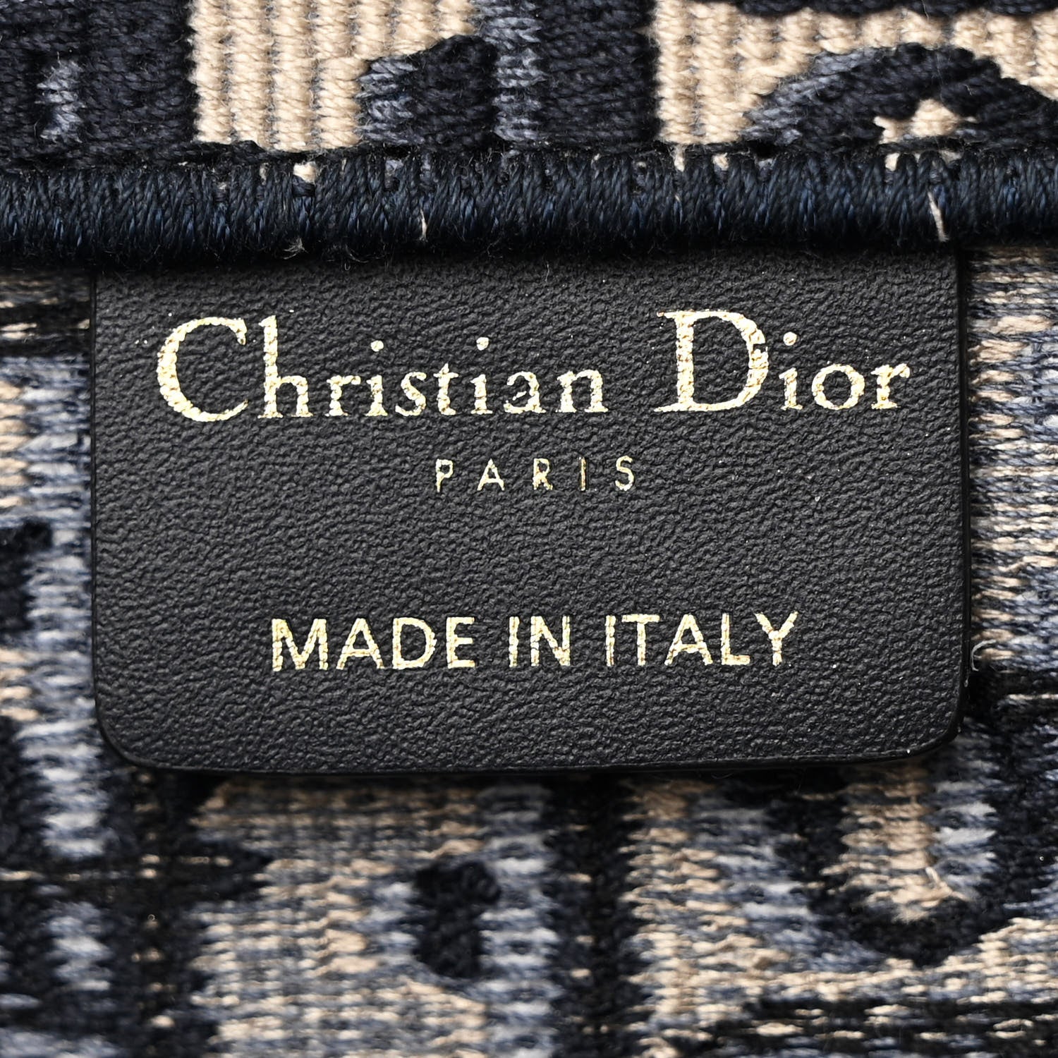 Christian Dior Oblique Large Book Tote Blue Multicolor 6 of 12