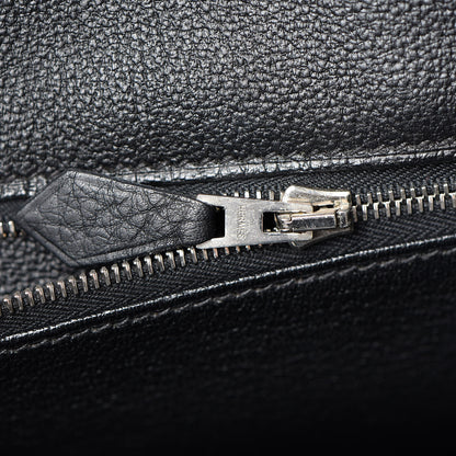 Hermes Taurillon Clemence Birkin 35 Black 16 of 37