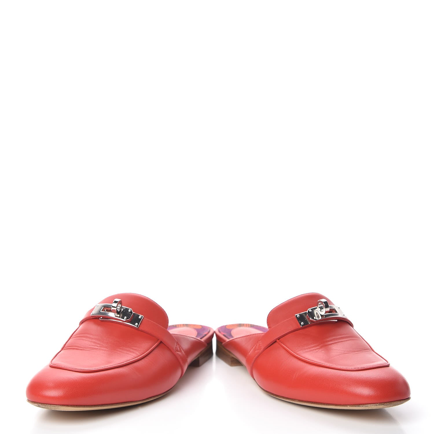 Hermes Calfskin Oz Mules 38 Pavot 6 of 15