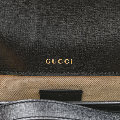 Gucci Azalea Calfskin Web Mini Horsebit 1955 Shoulder Bag Black 6 of 10