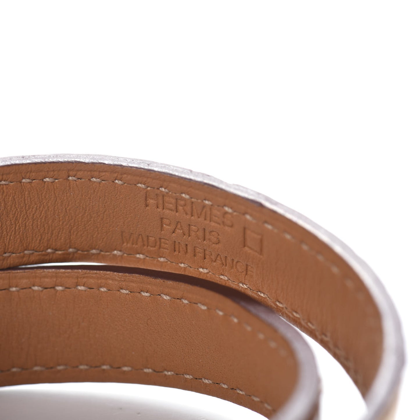 Shiny Alligator Kelly Double Tour Bracelet S