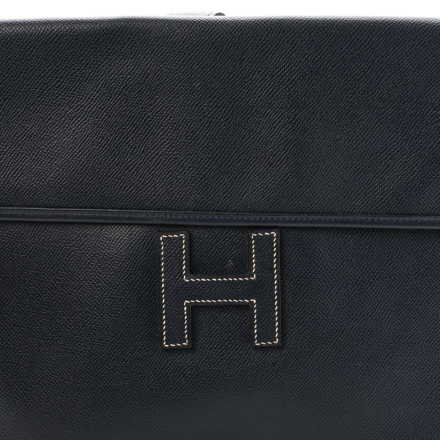Hermes Courchevel Jige GM Clutch Indigo 14 of 18