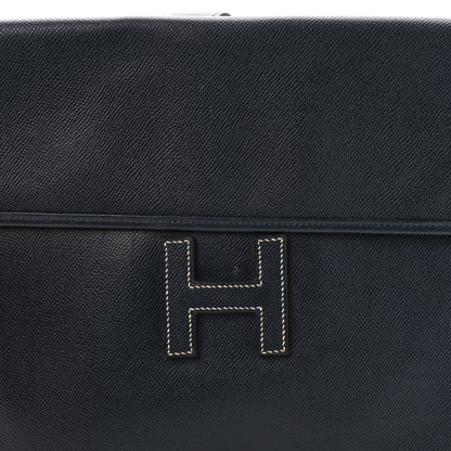 Hermes Courchevel Jige GM Clutch Indigo 14 of 18