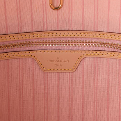 Louis Vuitton Damier Azur Delightful MM Rose Ballerine 5 of 8