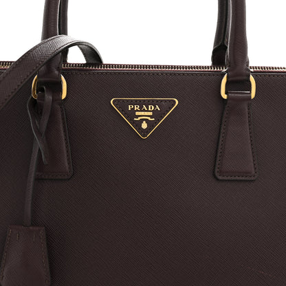 Prada Saffiano Lux Medium Double Zip Tote Bordeaux 7 of 18