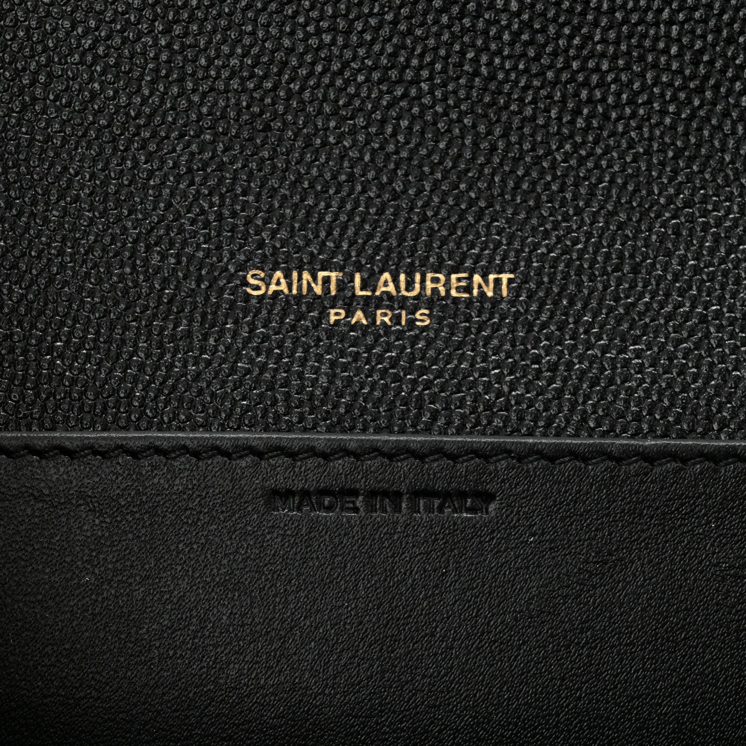 Saint Laurent Grain de Poudre Uptown Chain Wallet Black 7 of 11