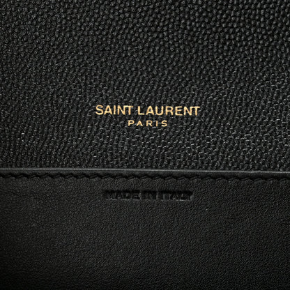 Saint Laurent Grain de Poudre Uptown Chain Wallet Black 7 of 11