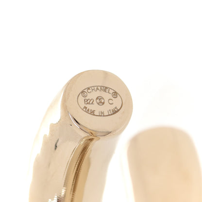 Chanel Metal Large CC Earrings Light Gold 4 of 5