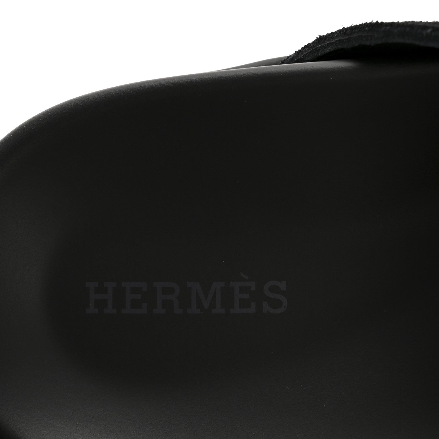 Hermes Suede Calfskin Go Mules 37.5 Black 8 of 10