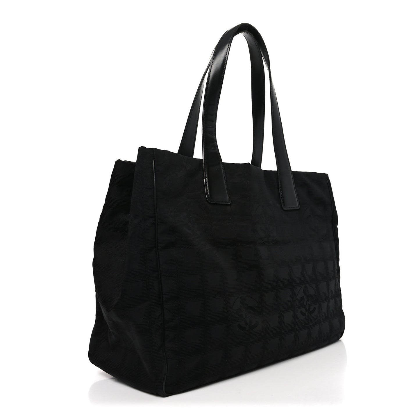Nylon Large Travel Tote Black