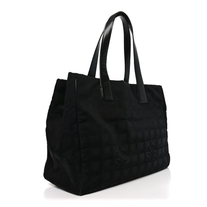 Chanel Nylon Large Travel Tote Black 3 of 10