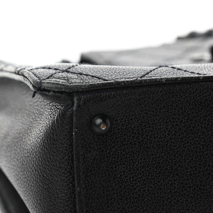 Chanel Caviar Diamond Stitched Tote So Black 12 of 19