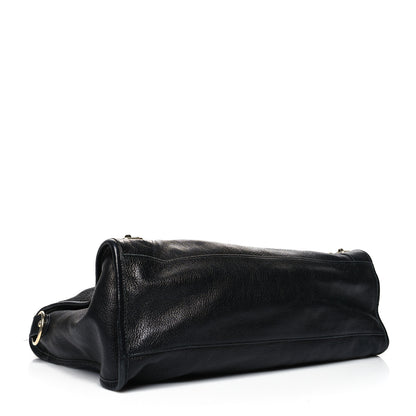 Balenciaga Chevre Gold Metallic Edge Hardware City Black 4 of 17