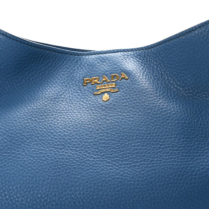 Prada Vitello Daino Hobo Cobalt 9 of 12
