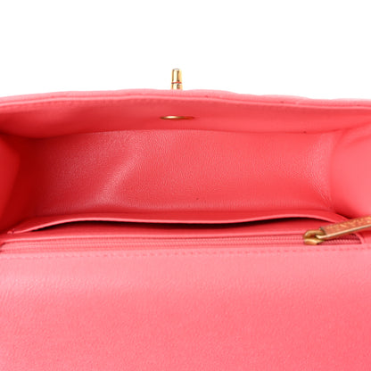 Chanel Caviar Quilted Mini Top Handle Rectangular Flap Pink 5 of 11