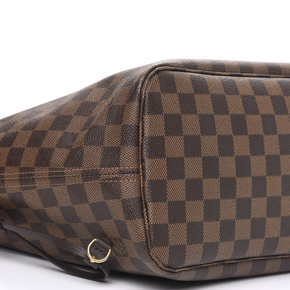 Louis Vuitton Damier Ebene Neo Neverfull MM Rose Ballerine 10 of 14