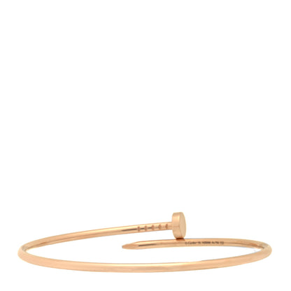 Cartier 18K Pink Gold Small Juste Un Clou Bracelet 19 2 of 4
