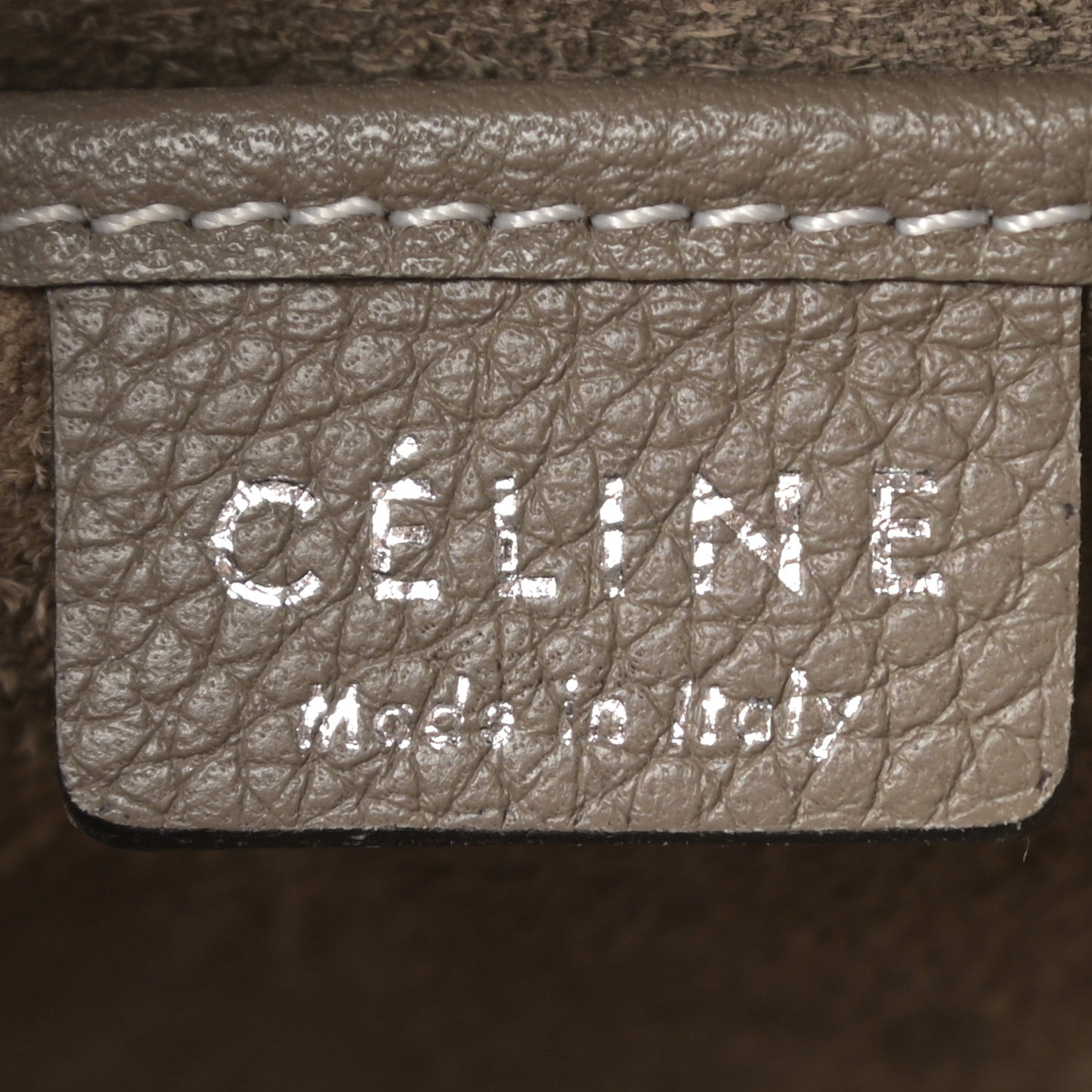 Drummed Calfskin Nano Luggage Souris