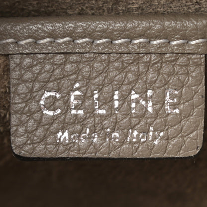 Celine Drummed Calfskin Nano Luggage Souris 6 of 12