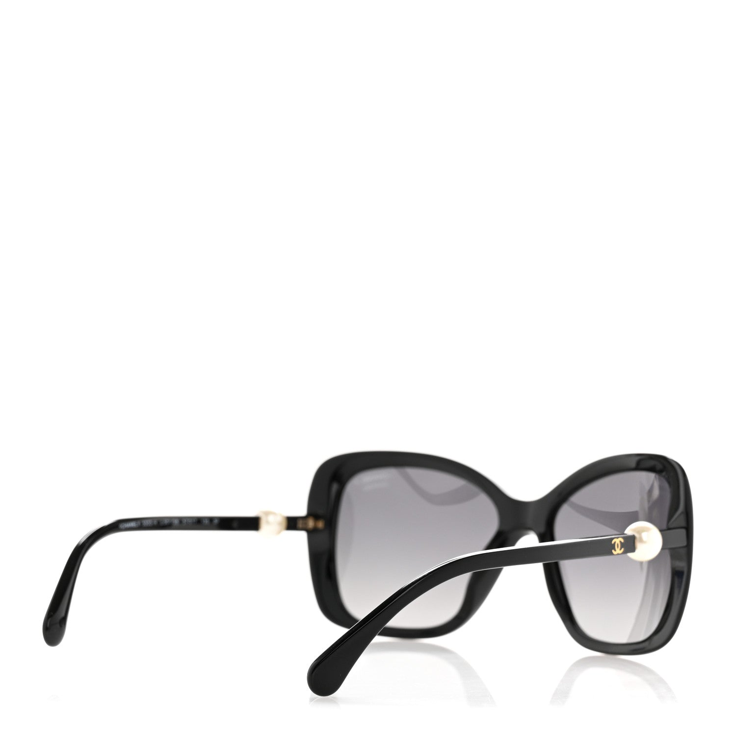 Chanel Pearl Polarized Square Sunglasses 5303-H Black 4 of 9