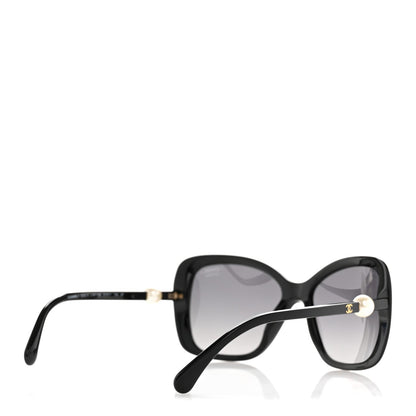 Chanel Pearl Polarized Square Sunglasses 5303-H Black 4 of 9