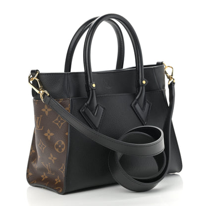 Louis Vuitton Calfskin Monogram On My Side PM Black 3 of 13