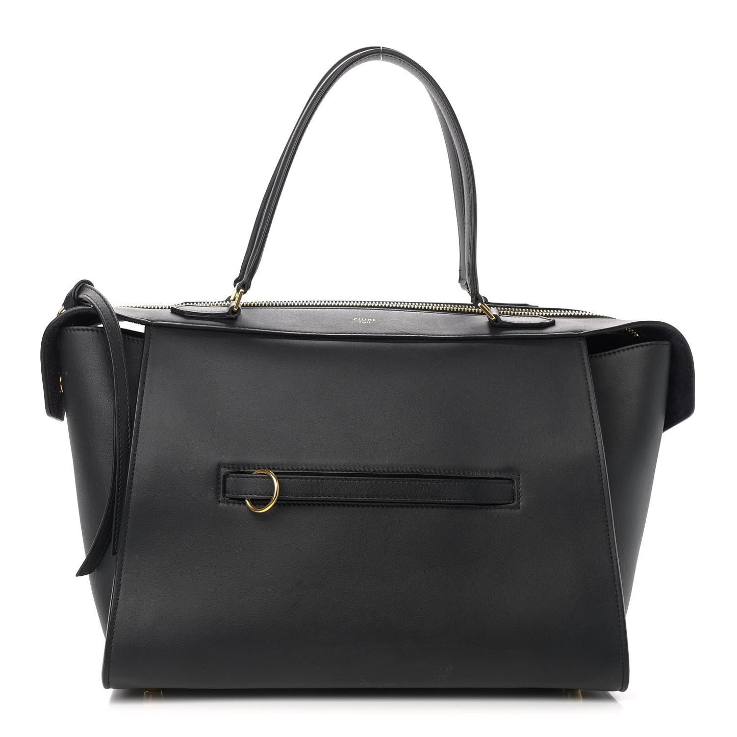 Smooth Calfskin Small Ring Bag Black