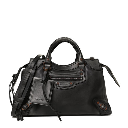 Balenciaga Used Calfskin Rust Hardware Neo Classic City Black 1 of 14