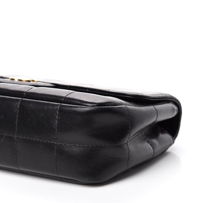 Chanel Lambskin Quilted Mini Chocolate Bar Camellia Flap Black 7 of 11