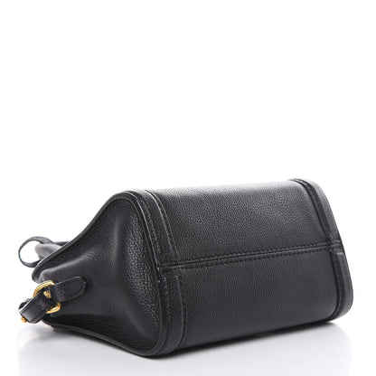 Alexander McQueen Pebbled Calfskin Mini Padlock Tote Black 4 of 12
