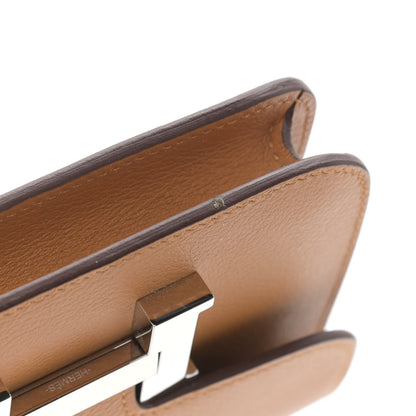Hermes Evercolor Constance Slim Wallet Caramel 9 of 9