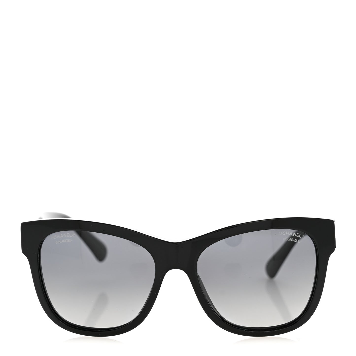 Acetate Polarized Square CC Sunglasses 5380 Black