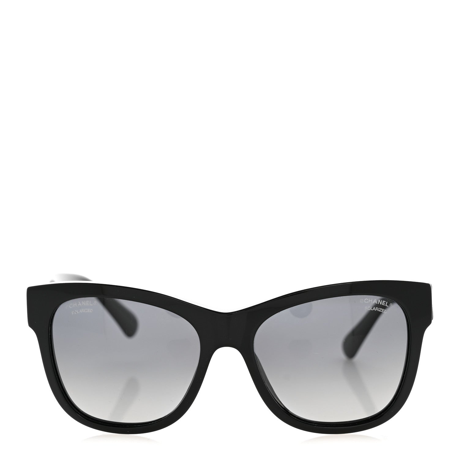 Chanel Acetate Polarized Square CC Sunglasses 5380 Black 2 of 8