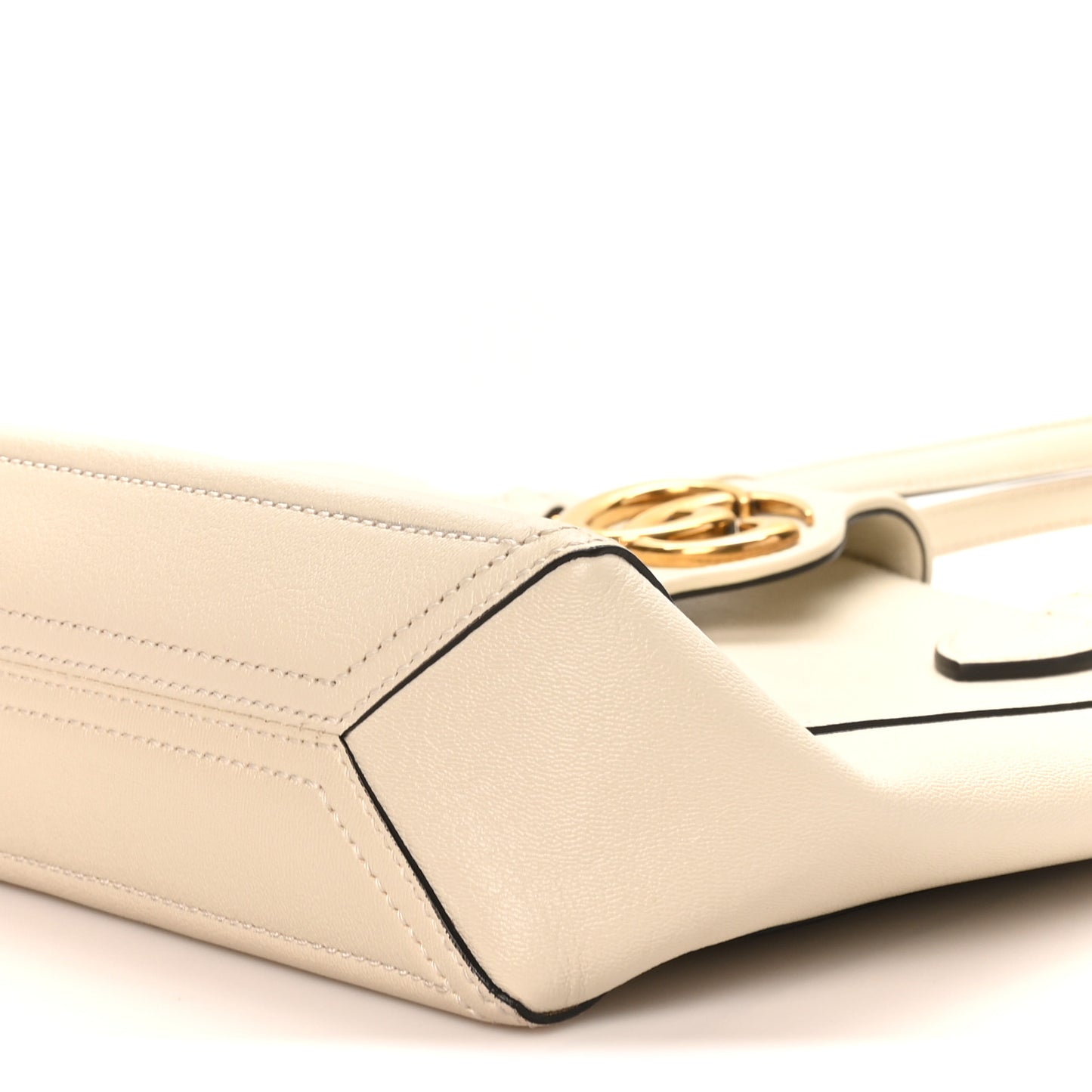 New Sakai Calfskin Lux Small Dahlia Tote Mystic White