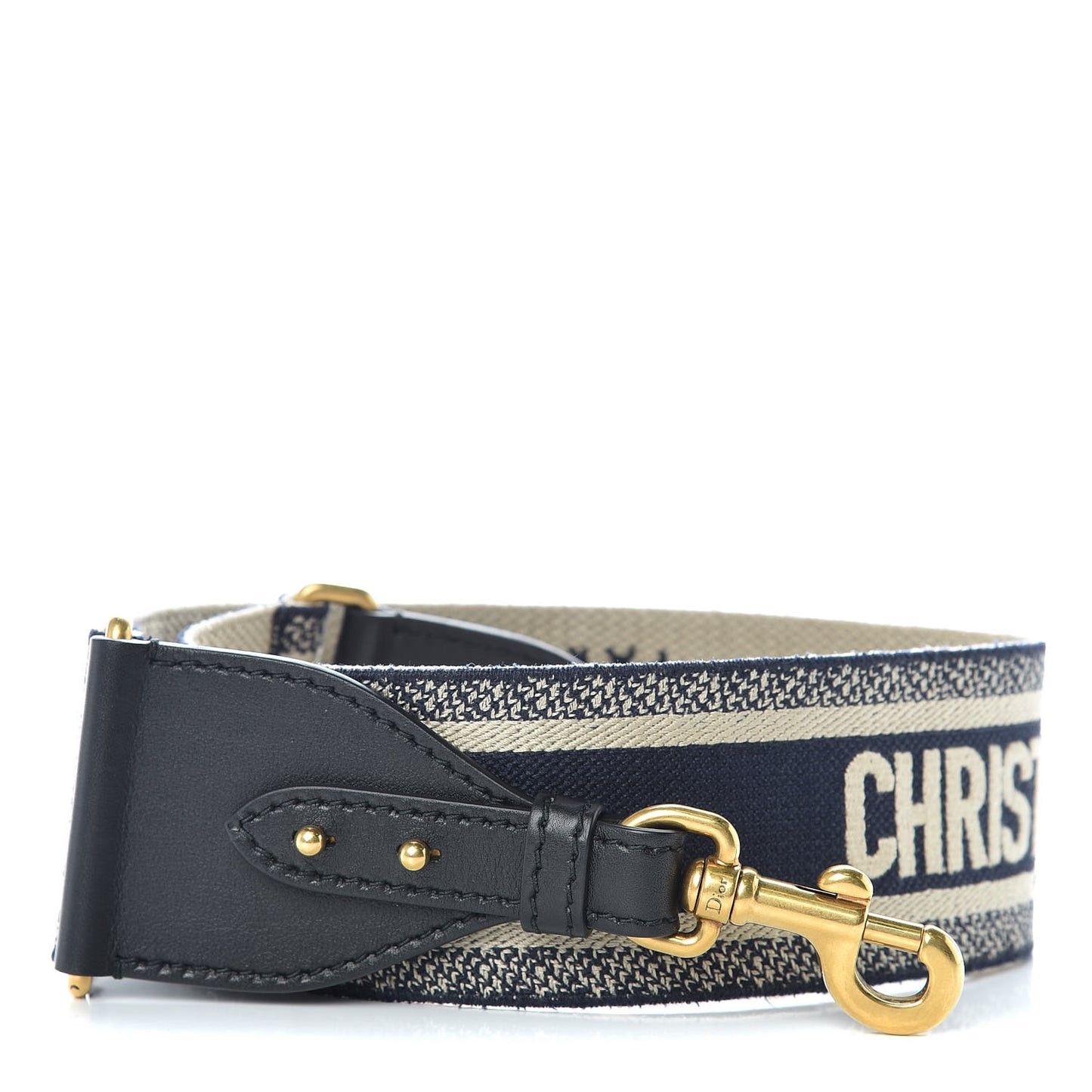Canvas Embroidered Shoulder Strap Blue