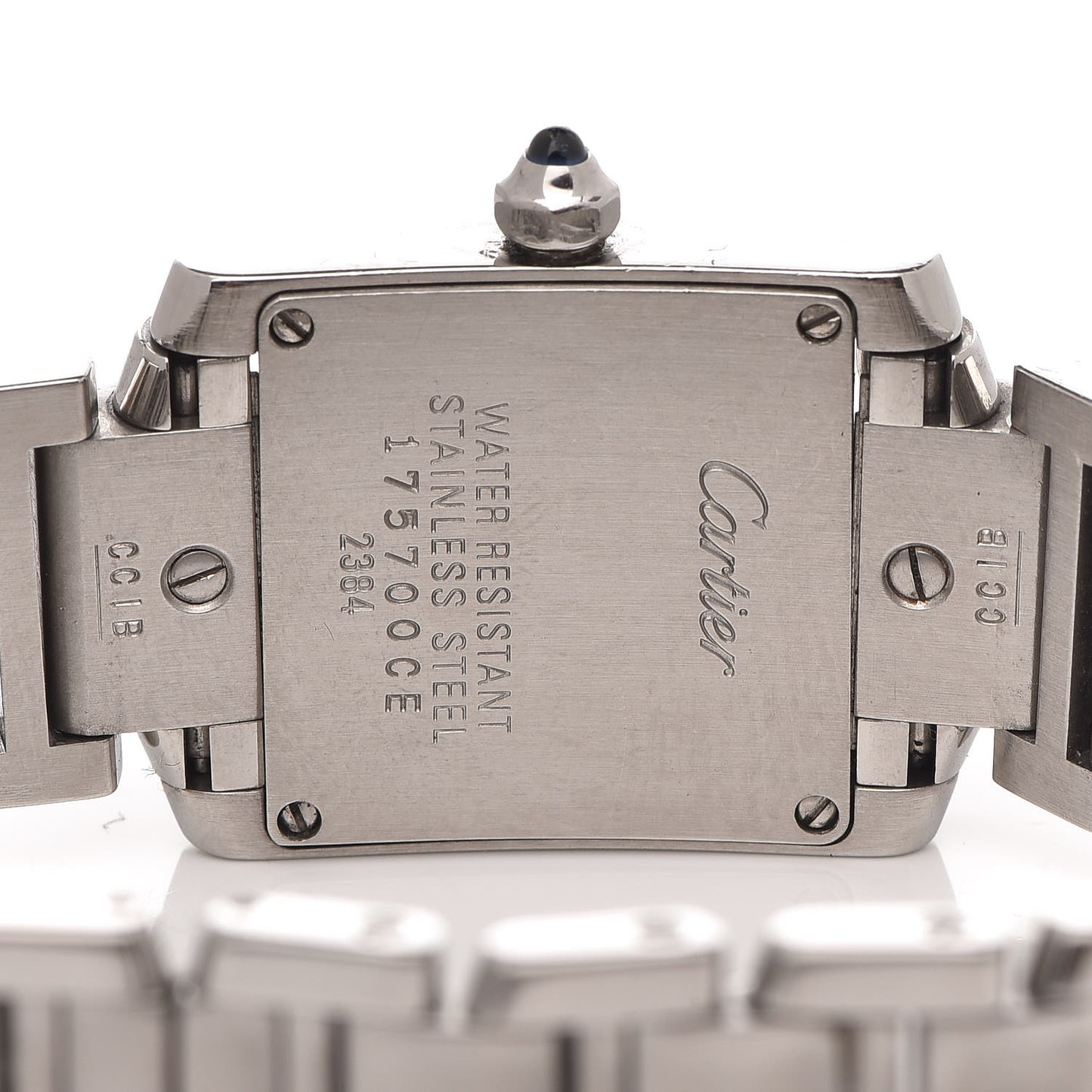 Stainless Steel 20mm Tank Francaise Quartz Watch