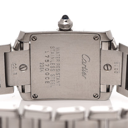 Cartier Stainless Steel 20mm Tank Francaise Quartz Watch 5 of 9