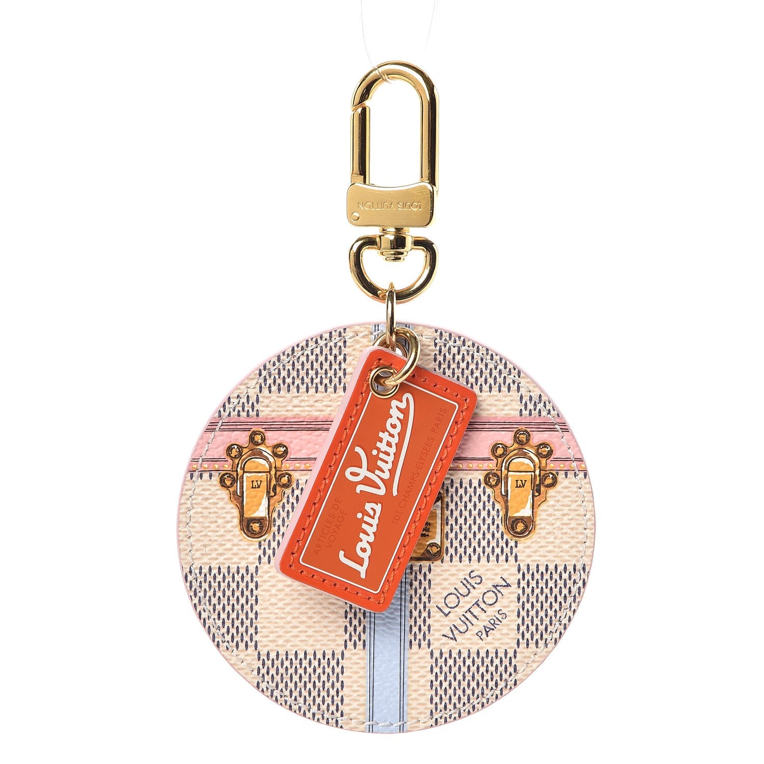 Louis Vuitton Damier Azur Summer Trunks Bag Charm Key Holder 1 of 4