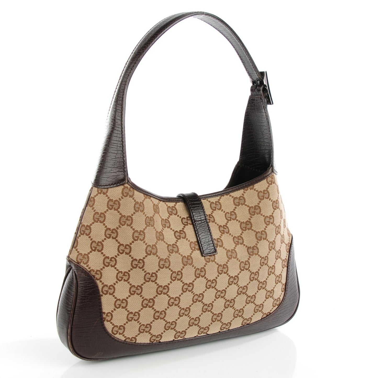 Monogram Web Jackie O Hobo Dark Brown
